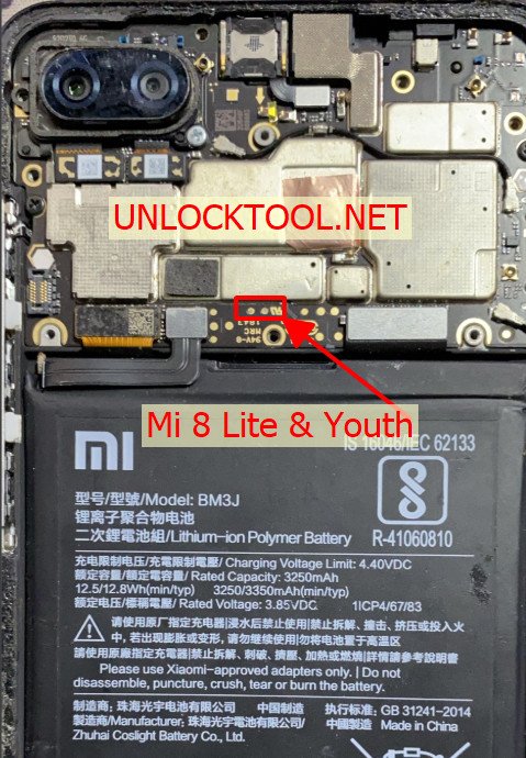 Xiaomi Mi 8 Lite Test Point / EDL Point